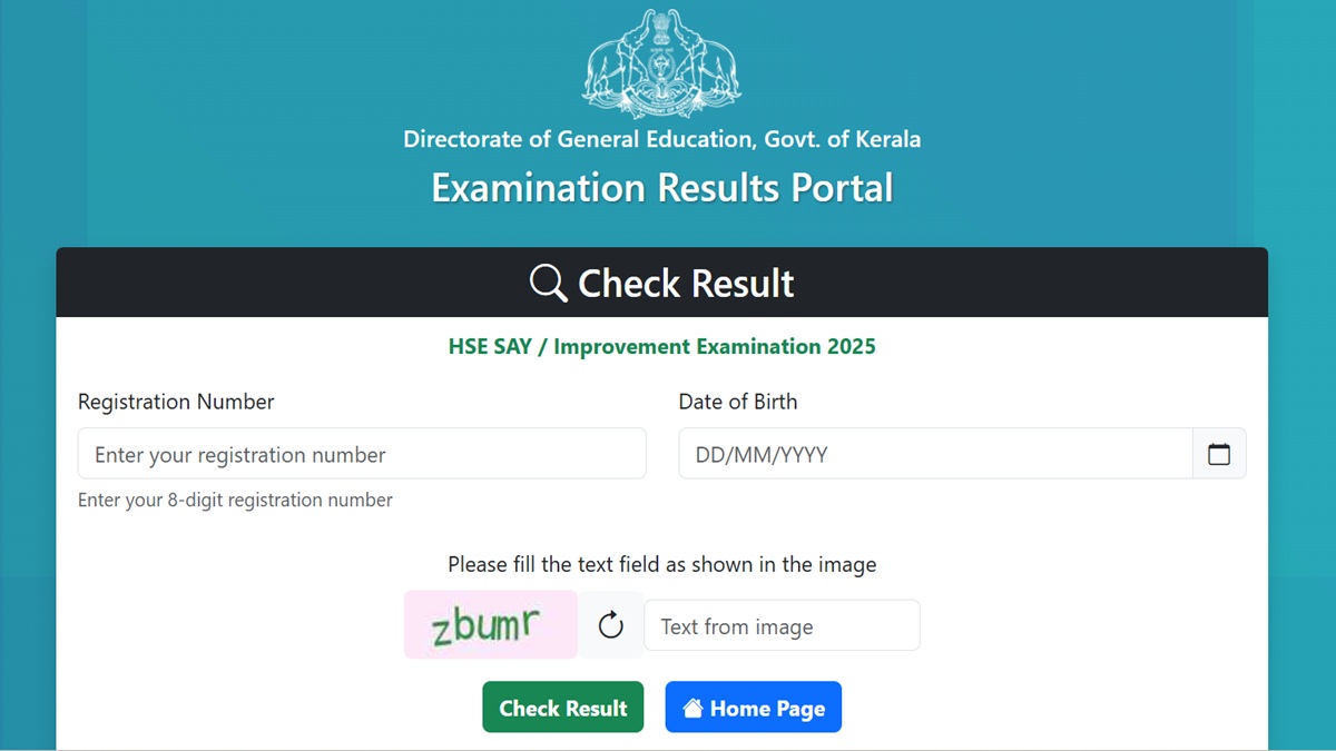 Kerala +2 SAY Results 2025